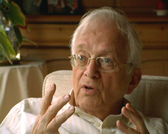 Freddie Knoller, still image from the video of the interview for the Wollheim Memorial, 2007'© Fritz Bauer Institute